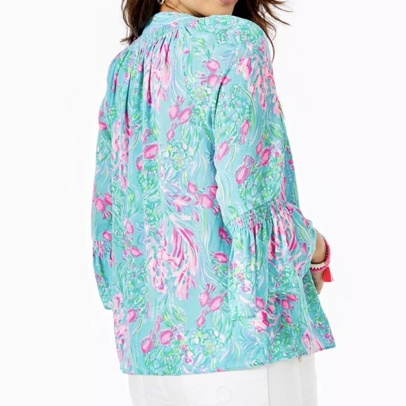 TWO Lilly Pulitzer DAKOTA Top Blouses - Picture 3 of 6
